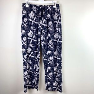 Mens Marvel Skull and Cross Bones Pajama Pants - M